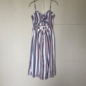 Linen stripe dress